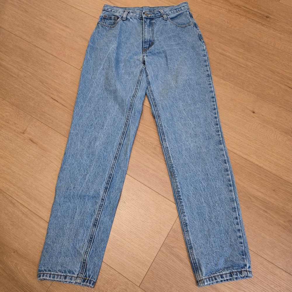 J. Galt Jeans Size S 28x30 High Waisted Straight Leg Light Wash Blue Denim Y2K